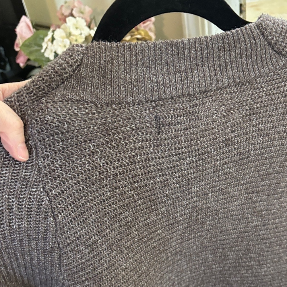 Simply Vera Vera Wang Textured Cowl Neck Sweater in Taupe - Picture 5 of 5
